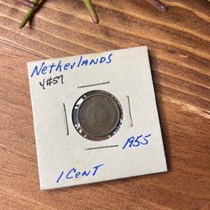 Netherlands 1 cent 1955 Coin Y#57.